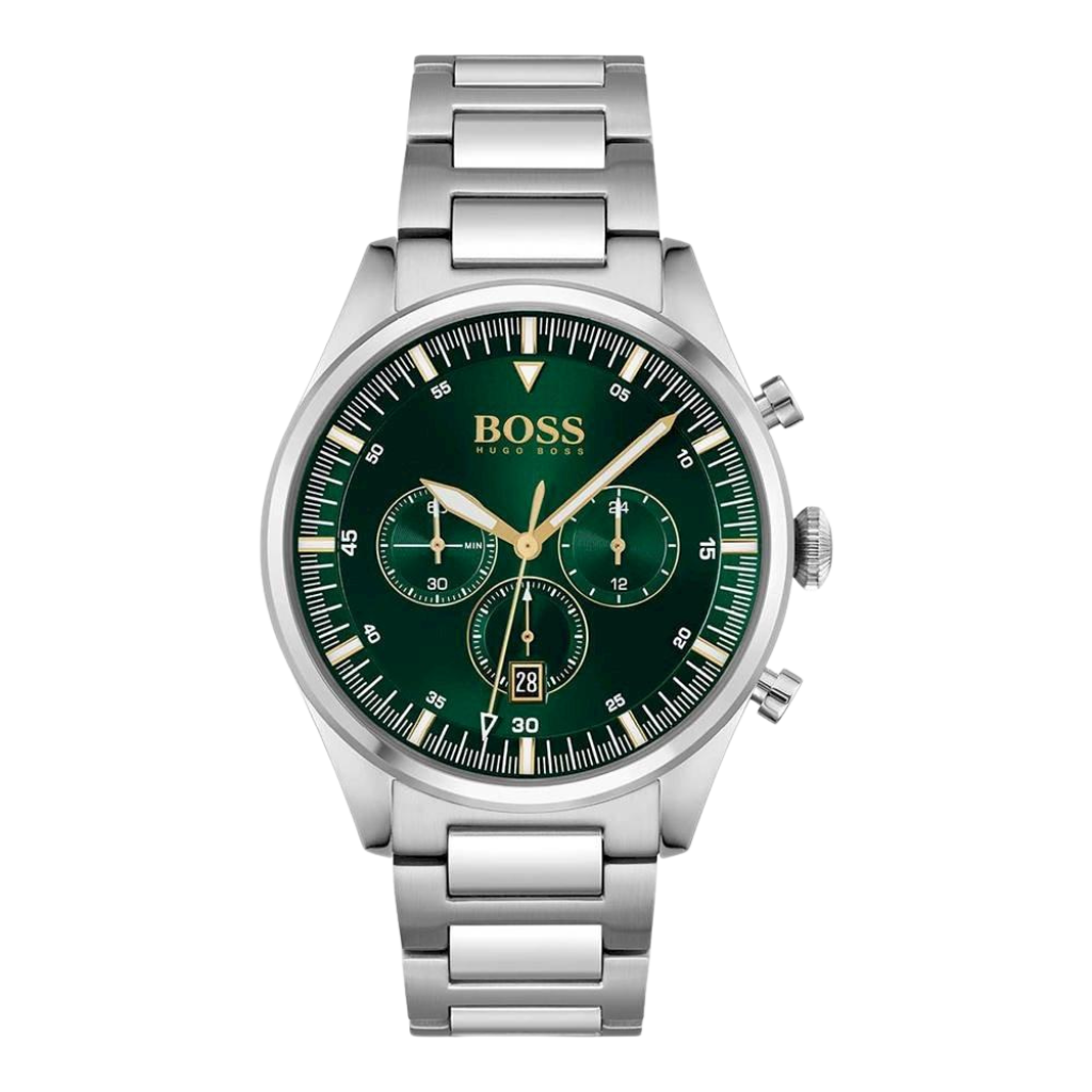 Hugo Boss Men's Watch Chronograph Pioneer Green HB1513868