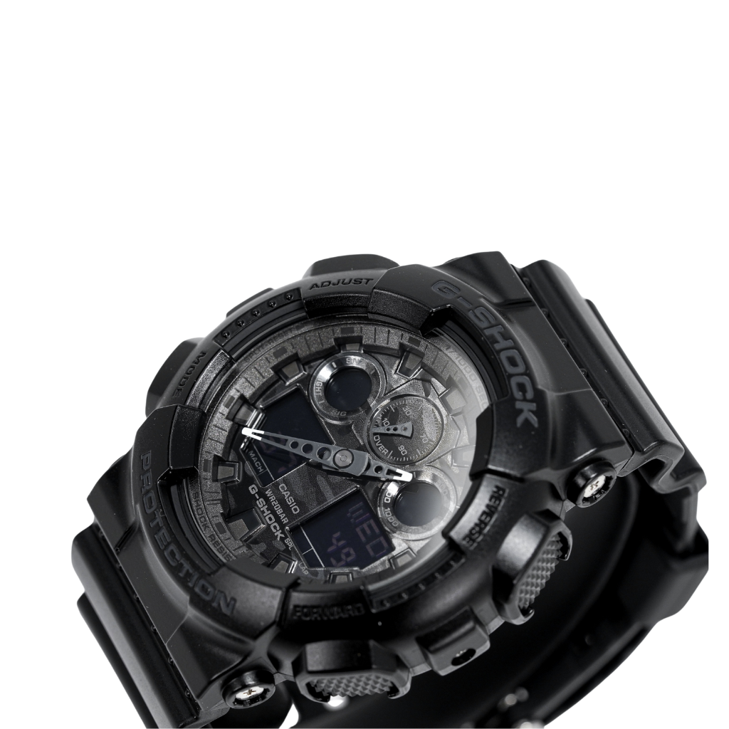 Casio G-Shock Watch Men's Black Camo GA-100CF-1ADR