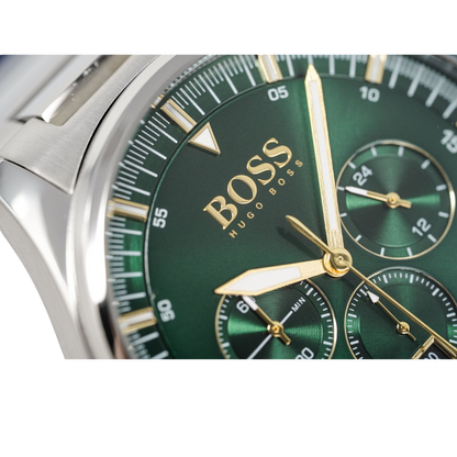 Hugo Boss Men's Watch Chronograph Pioneer Green HB1513868